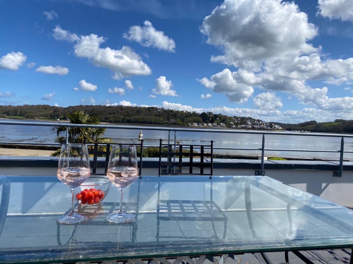 Maison Villa Montmarin Vue Mer Bretagne Nord Vers Roscoff Carantec Morlaix Plouescat Locquenole Avec Son Spa Et Sa Vue Mer Екстериор снимка